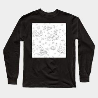 Noncolored Fairytale Weather Forecast Print Long Sleeve T-Shirt